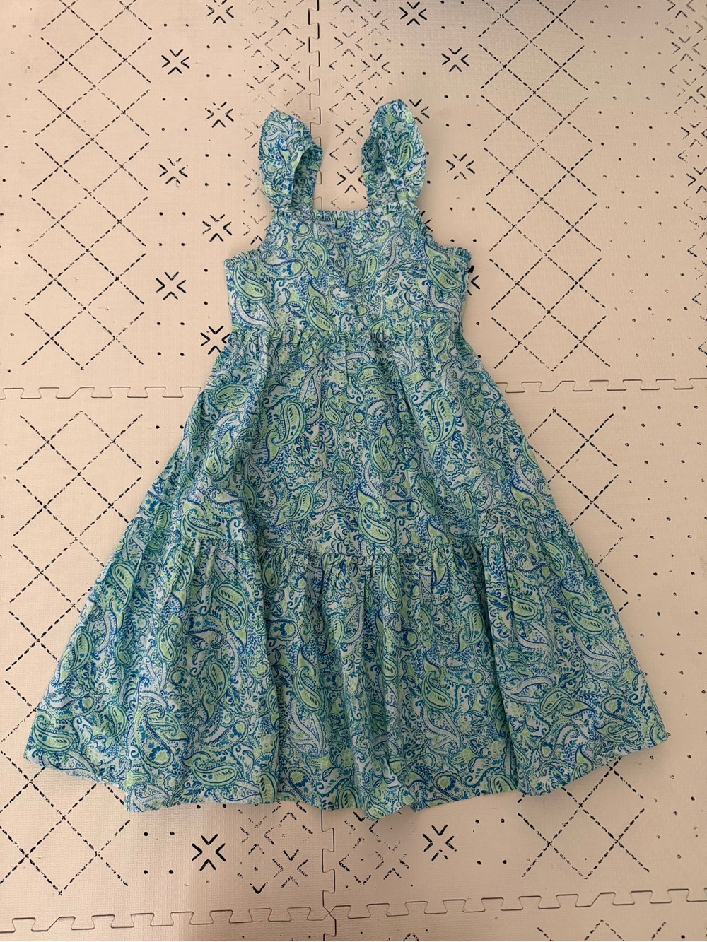 Crew Cuts J. Crew little girl abstract floral print dress size 8